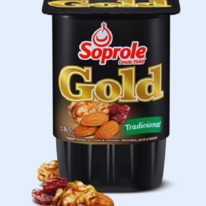Yogurt Gold Tradicional con Frutos Secos Soprole de 165g