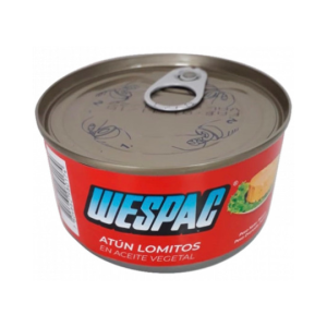 Atún Wespac Trozado en Aceite de 185g.