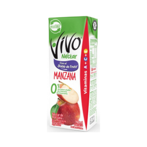 Nectar Vivo Sabor Manzana 190 ml.